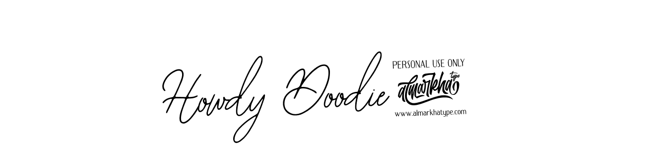 How to make Howdy Doodie! name signature. Use Bearetta-2O07w style for creating short signs online. This is the latest handwritten sign. Howdy Doodie! signature style 12 images and pictures png