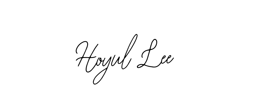 You should practise on your own different ways (Bearetta-2O07w) to write your name (Hoyul Lee) in signature. don't let someone else do it for you. Hoyul Lee signature style 12 images and pictures png