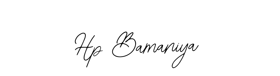 Also we have Hp Bamaniya name is the best signature style. Create professional handwritten signature collection using Bearetta-2O07w autograph style. Hp Bamaniya signature style 12 images and pictures png