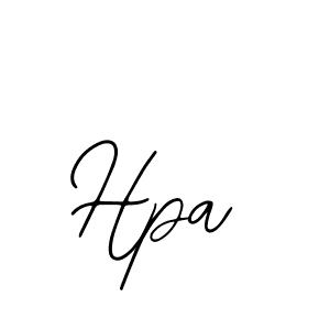 How to make Hpa signature? Bearetta-2O07w is a professional autograph style. Create handwritten signature for Hpa name. Hpa signature style 12 images and pictures png