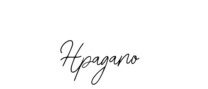 Design your own signature with our free online signature maker. With this signature software, you can create a handwritten (Bearetta-2O07w) signature for name Hpagano. Hpagano signature style 12 images and pictures png