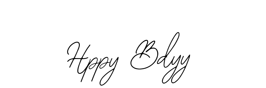 How to make Hppy Bdyy name signature. Use Bearetta-2O07w style for creating short signs online. This is the latest handwritten sign. Hppy Bdyy signature style 12 images and pictures png