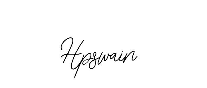 How to make Hpswain name signature. Use Bearetta-2O07w style for creating short signs online. This is the latest handwritten sign. Hpswain signature style 12 images and pictures png