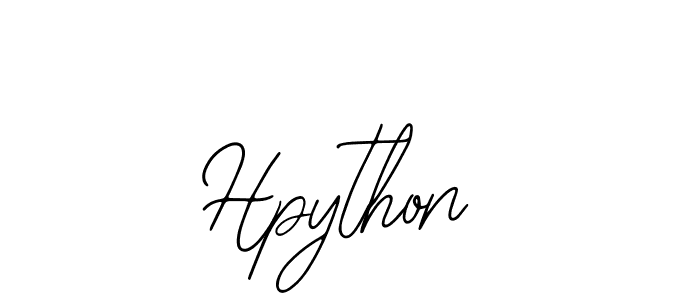 How to make Hpython signature? Bearetta-2O07w is a professional autograph style. Create handwritten signature for Hpython name. Hpython signature style 12 images and pictures png