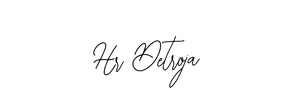 Use a signature maker to create a handwritten signature online. With this signature software, you can design (Bearetta-2O07w) your own signature for name Hr Detroja. Hr Detroja signature style 12 images and pictures png