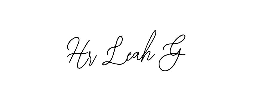 The best way (Bearetta-2O07w) to make a short signature is to pick only two or three words in your name. The name Hr Leah G include a total of six letters. For converting this name. Hr Leah G signature style 12 images and pictures png