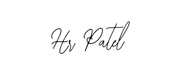 Hr Patel stylish signature style. Best Handwritten Sign (Bearetta-2O07w) for my name. Handwritten Signature Collection Ideas for my name Hr Patel. Hr Patel signature style 12 images and pictures png