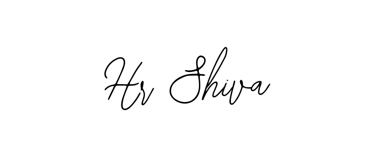 How to make Hr Shiva name signature. Use Bearetta-2O07w style for creating short signs online. This is the latest handwritten sign. Hr Shiva signature style 12 images and pictures png