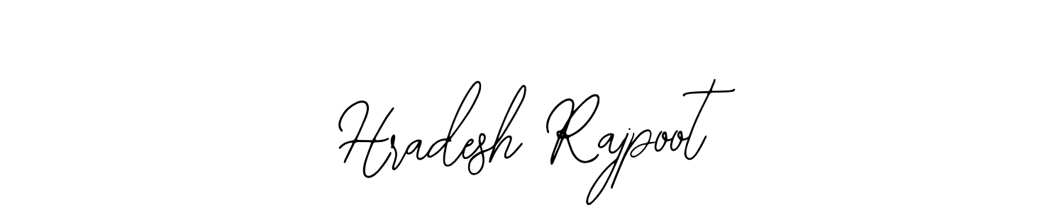 How to make Hradesh Rajpoot signature? Bearetta-2O07w is a professional autograph style. Create handwritten signature for Hradesh Rajpoot name. Hradesh Rajpoot signature style 12 images and pictures png