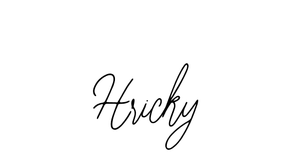 How to Draw Hricky signature style? Bearetta-2O07w is a latest design signature styles for name Hricky. Hricky signature style 12 images and pictures png