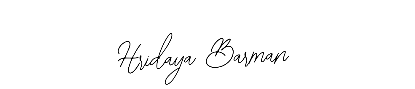 How to make Hridaya Barman signature? Bearetta-2O07w is a professional autograph style. Create handwritten signature for Hridaya Barman name. Hridaya Barman signature style 12 images and pictures png