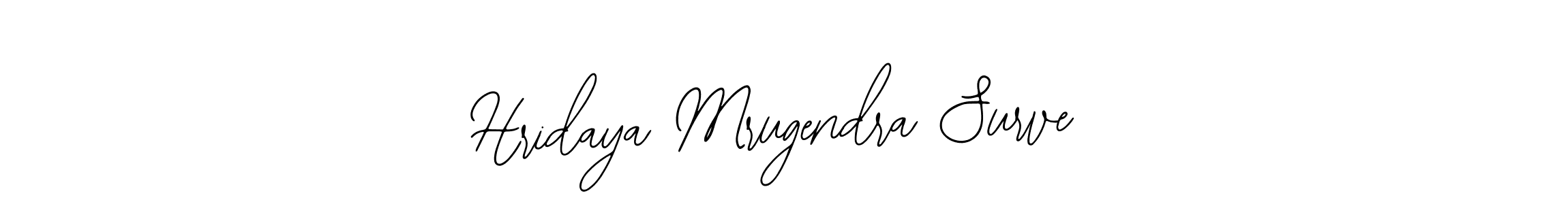 Hridaya Mrugendra Surve stylish signature style. Best Handwritten Sign (Bearetta-2O07w) for my name. Handwritten Signature Collection Ideas for my name Hridaya Mrugendra Surve. Hridaya Mrugendra Surve signature style 12 images and pictures png