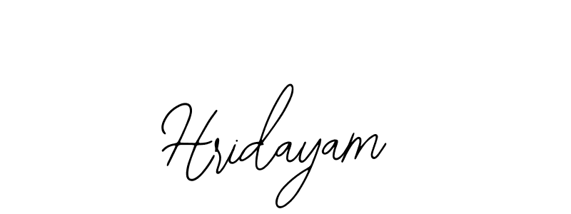 How to make Hridayam signature? Bearetta-2O07w is a professional autograph style. Create handwritten signature for Hridayam name. Hridayam signature style 12 images and pictures png