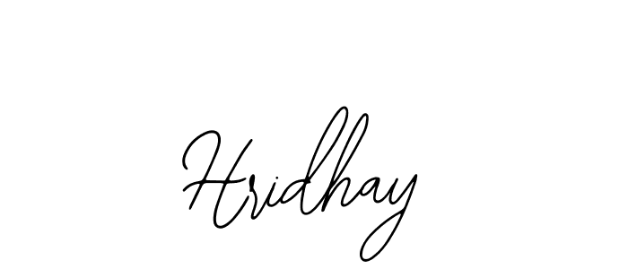 Design your own signature with our free online signature maker. With this signature software, you can create a handwritten (Bearetta-2O07w) signature for name Hridhay. Hridhay signature style 12 images and pictures png