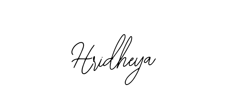 How to make Hridheya name signature. Use Bearetta-2O07w style for creating short signs online. This is the latest handwritten sign. Hridheya signature style 12 images and pictures png