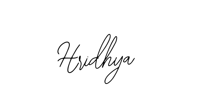 How to make Hridhya signature? Bearetta-2O07w is a professional autograph style. Create handwritten signature for Hridhya name. Hridhya signature style 12 images and pictures png