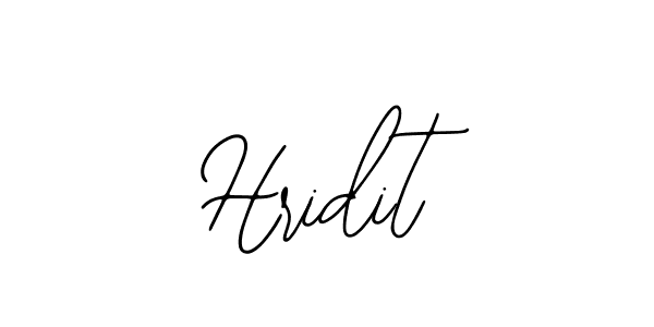 Use a signature maker to create a handwritten signature online. With this signature software, you can design (Bearetta-2O07w) your own signature for name Hridit. Hridit signature style 12 images and pictures png