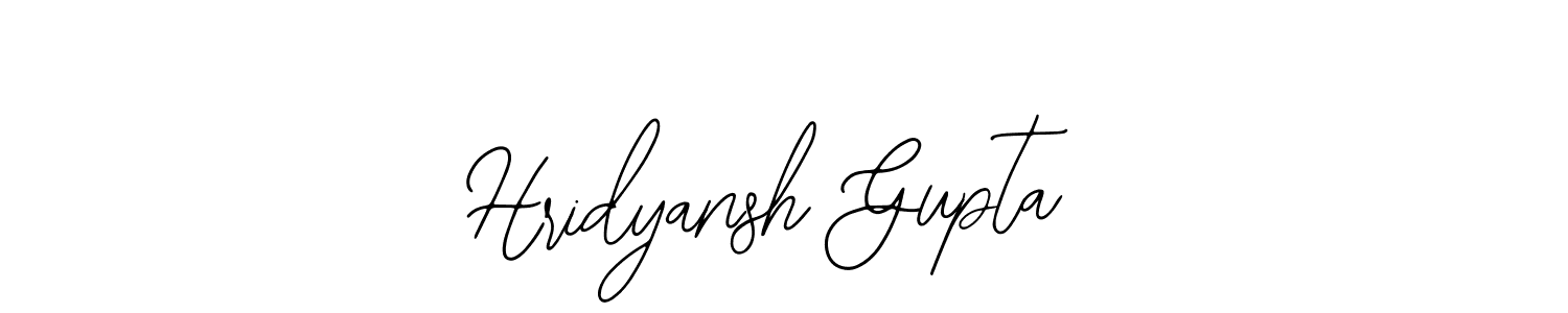 Also we have Hridyansh Gupta name is the best signature style. Create professional handwritten signature collection using Bearetta-2O07w autograph style. Hridyansh Gupta signature style 12 images and pictures png