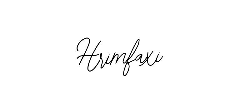 How to make Hrimfaxi name signature. Use Bearetta-2O07w style for creating short signs online. This is the latest handwritten sign. Hrimfaxi signature style 12 images and pictures png