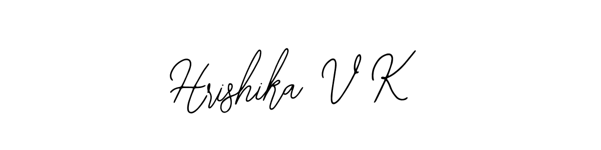 Also we have Hrishika V K name is the best signature style. Create professional handwritten signature collection using Bearetta-2O07w autograph style. Hrishika V K signature style 12 images and pictures png