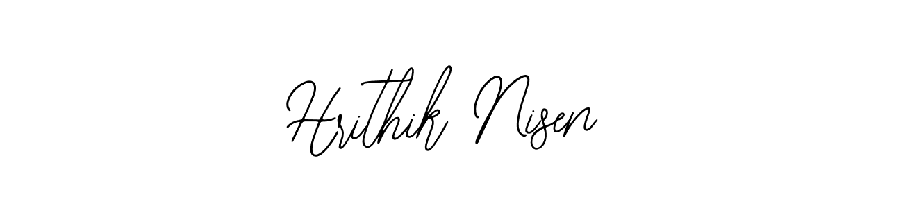 Also You can easily find your signature by using the search form. We will create Hrithik Nisen name handwritten signature images for you free of cost using Bearetta-2O07w sign style. Hrithik Nisen signature style 12 images and pictures png