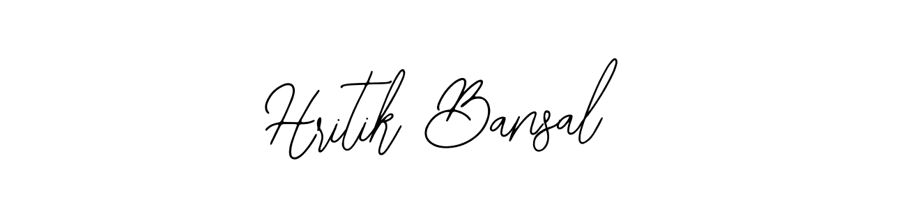 Make a beautiful signature design for name Hritik Bansal. With this signature (Bearetta-2O07w) style, you can create a handwritten signature for free. Hritik Bansal signature style 12 images and pictures png