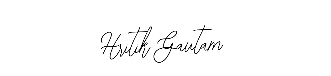 Hritik Gautam stylish signature style. Best Handwritten Sign (Bearetta-2O07w) for my name. Handwritten Signature Collection Ideas for my name Hritik Gautam. Hritik Gautam signature style 12 images and pictures png