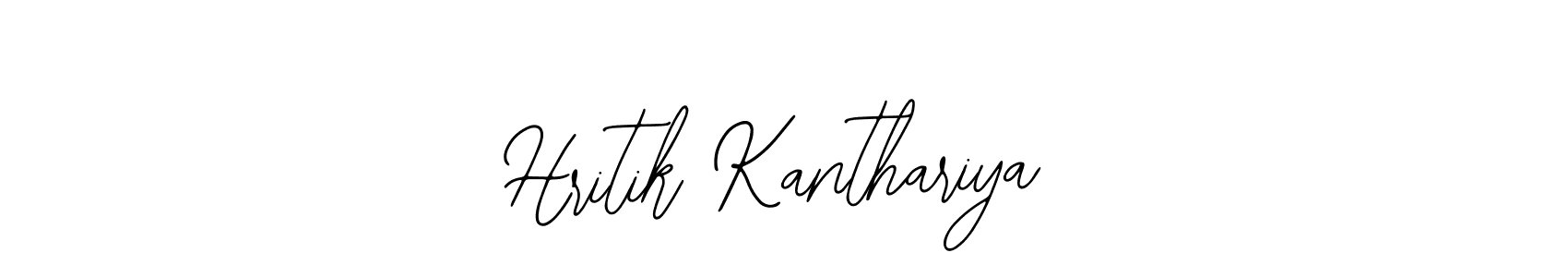 Make a beautiful signature design for name Hritik Kanthariya. With this signature (Bearetta-2O07w) style, you can create a handwritten signature for free. Hritik Kanthariya signature style 12 images and pictures png