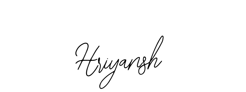 You should practise on your own different ways (Bearetta-2O07w) to write your name (Hriyansh) in signature. don't let someone else do it for you. Hriyansh signature style 12 images and pictures png