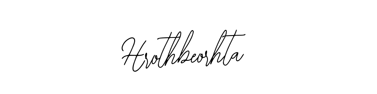 Also we have Hrothbeorhta name is the best signature style. Create professional handwritten signature collection using Bearetta-2O07w autograph style. Hrothbeorhta signature style 12 images and pictures png