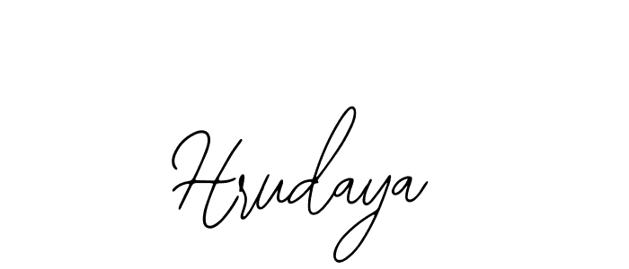 Also we have Hrudaya name is the best signature style. Create professional handwritten signature collection using Bearetta-2O07w autograph style. Hrudaya signature style 12 images and pictures png