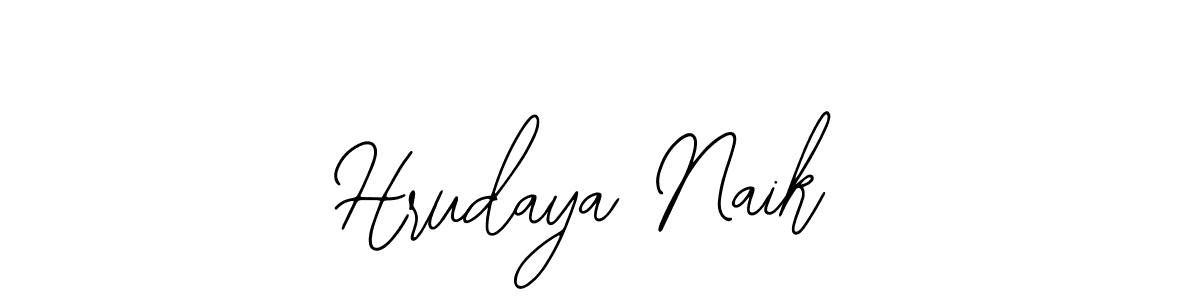 Make a beautiful signature design for name Hrudaya Naik. With this signature (Bearetta-2O07w) style, you can create a handwritten signature for free. Hrudaya Naik signature style 12 images and pictures png