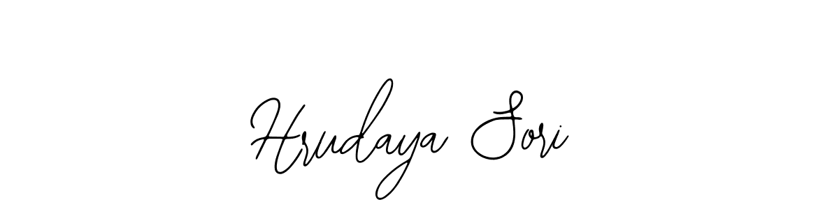 How to Draw Hrudaya Sori signature style? Bearetta-2O07w is a latest design signature styles for name Hrudaya Sori. Hrudaya Sori signature style 12 images and pictures png