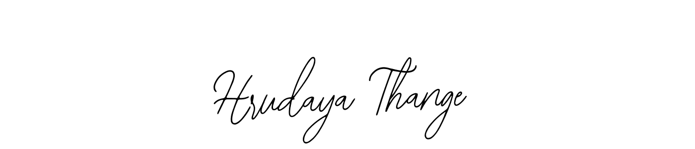 This is the best signature style for the Hrudaya Thange name. Also you like these signature font (Bearetta-2O07w). Mix name signature. Hrudaya Thange signature style 12 images and pictures png