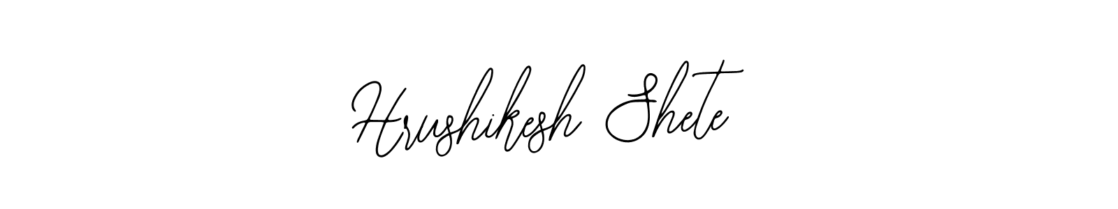 You should practise on your own different ways (Bearetta-2O07w) to write your name (Hrushikesh Shete) in signature. don't let someone else do it for you. Hrushikesh Shete signature style 12 images and pictures png