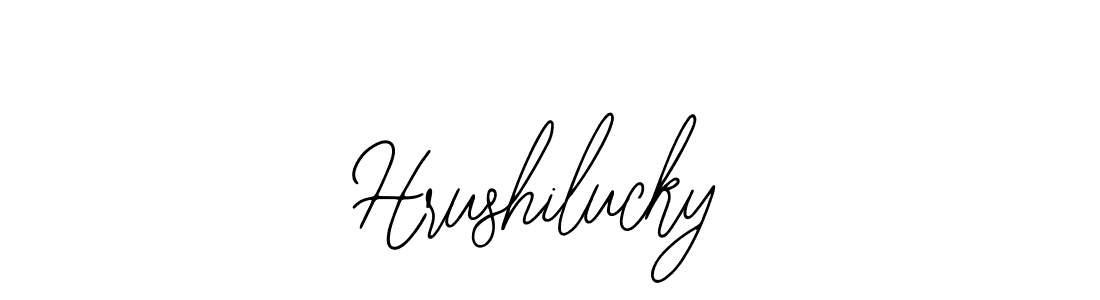 Hrushilucky stylish signature style. Best Handwritten Sign (Bearetta-2O07w) for my name. Handwritten Signature Collection Ideas for my name Hrushilucky. Hrushilucky signature style 12 images and pictures png