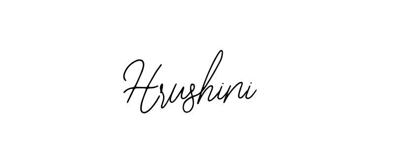 How to make Hrushini name signature. Use Bearetta-2O07w style for creating short signs online. This is the latest handwritten sign. Hrushini signature style 12 images and pictures png