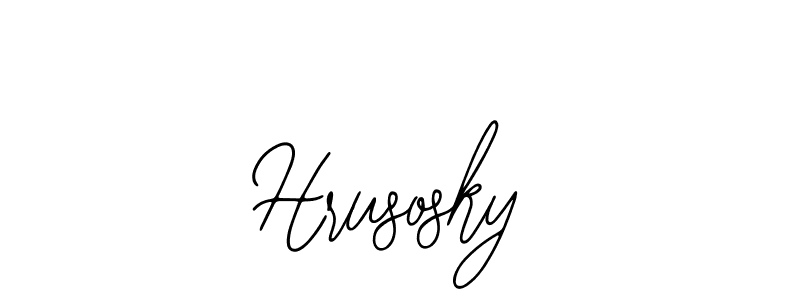 How to make Hrusosky name signature. Use Bearetta-2O07w style for creating short signs online. This is the latest handwritten sign. Hrusosky signature style 12 images and pictures png