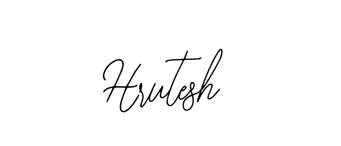 Use a signature maker to create a handwritten signature online. With this signature software, you can design (Bearetta-2O07w) your own signature for name Hrutesh. Hrutesh signature style 12 images and pictures png