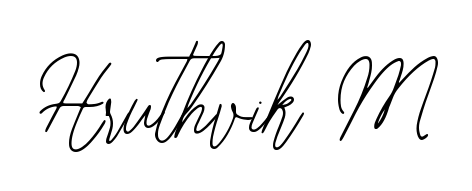 The best way (Bearetta-2O07w) to make a short signature is to pick only two or three words in your name. For converting this name Hruthvik M. Hruthvik M signature style 12 images and pictures png
