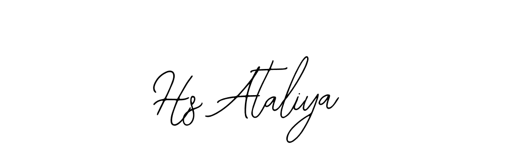 Similarly Bearetta-2O07w is the best handwritten signature design. Signature creator online .You can use it as an online autograph creator for name Hs Ataliya. Hs Ataliya signature style 12 images and pictures png