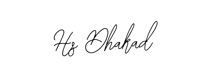 You should practise on your own different ways (Bearetta-2O07w) to write your name (Hs Dhakad) in signature. don't let someone else do it for you. Hs Dhakad signature style 12 images and pictures png