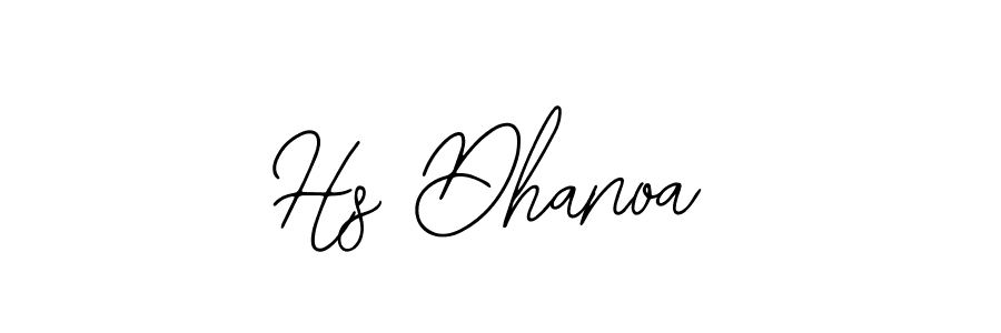 Also we have Hs Dhanoa name is the best signature style. Create professional handwritten signature collection using Bearetta-2O07w autograph style. Hs Dhanoa signature style 12 images and pictures png