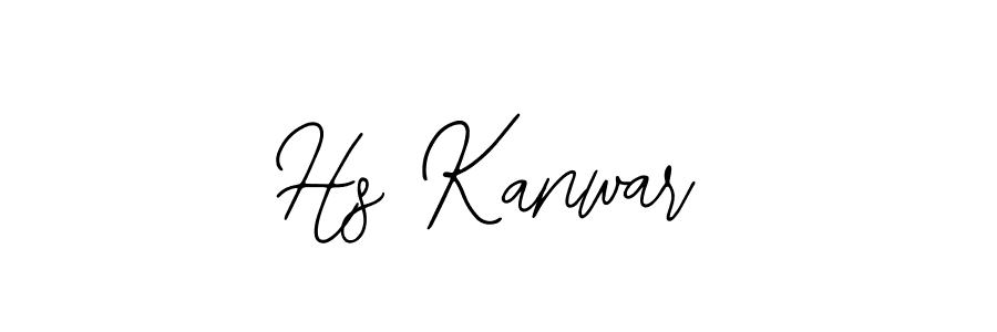 You should practise on your own different ways (Bearetta-2O07w) to write your name (Hs Kanwar) in signature. don't let someone else do it for you. Hs Kanwar signature style 12 images and pictures png