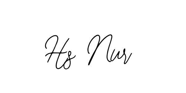 Use a signature maker to create a handwritten signature online. With this signature software, you can design (Bearetta-2O07w) your own signature for name Hs Nur. Hs Nur signature style 12 images and pictures png