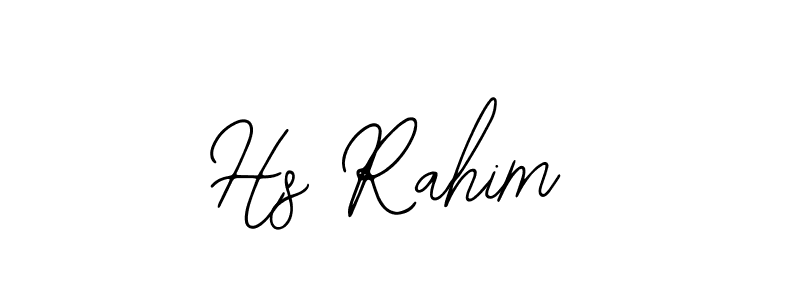 The best way (Bearetta-2O07w) to make a short signature is to pick only two or three words in your name. The name Hs Rahim include a total of six letters. For converting this name. Hs Rahim signature style 12 images and pictures png