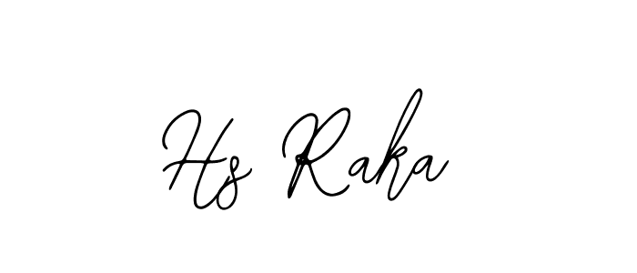 Also we have Hs Raka name is the best signature style. Create professional handwritten signature collection using Bearetta-2O07w autograph style. Hs Raka signature style 12 images and pictures png