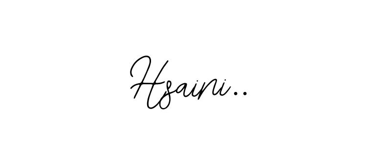 Also we have Hsaini.. name is the best signature style. Create professional handwritten signature collection using Bearetta-2O07w autograph style. Hsaini.. signature style 12 images and pictures png