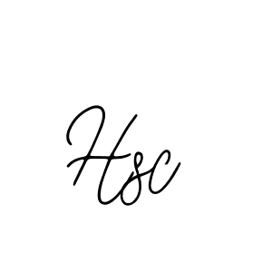 Design your own signature with our free online signature maker. With this signature software, you can create a handwritten (Bearetta-2O07w) signature for name Hsc. Hsc signature style 12 images and pictures png