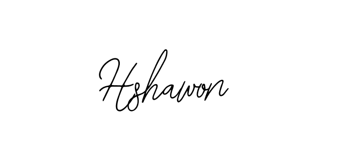 The best way (Bearetta-2O07w) to make a short signature is to pick only two or three words in your name. The name Hshawon include a total of six letters. For converting this name. Hshawon signature style 12 images and pictures png